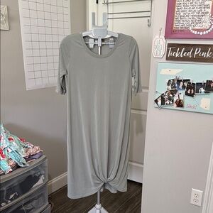 Chalet Green Fitted T-Shirt Midi Dress